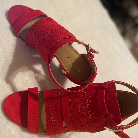 Shoes | Violet Red Marcy Suede Heels 
